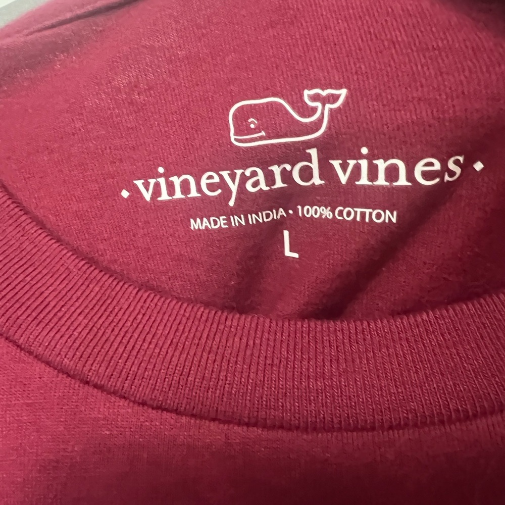 Vineyard Vines Maroon Cotton Crewneck